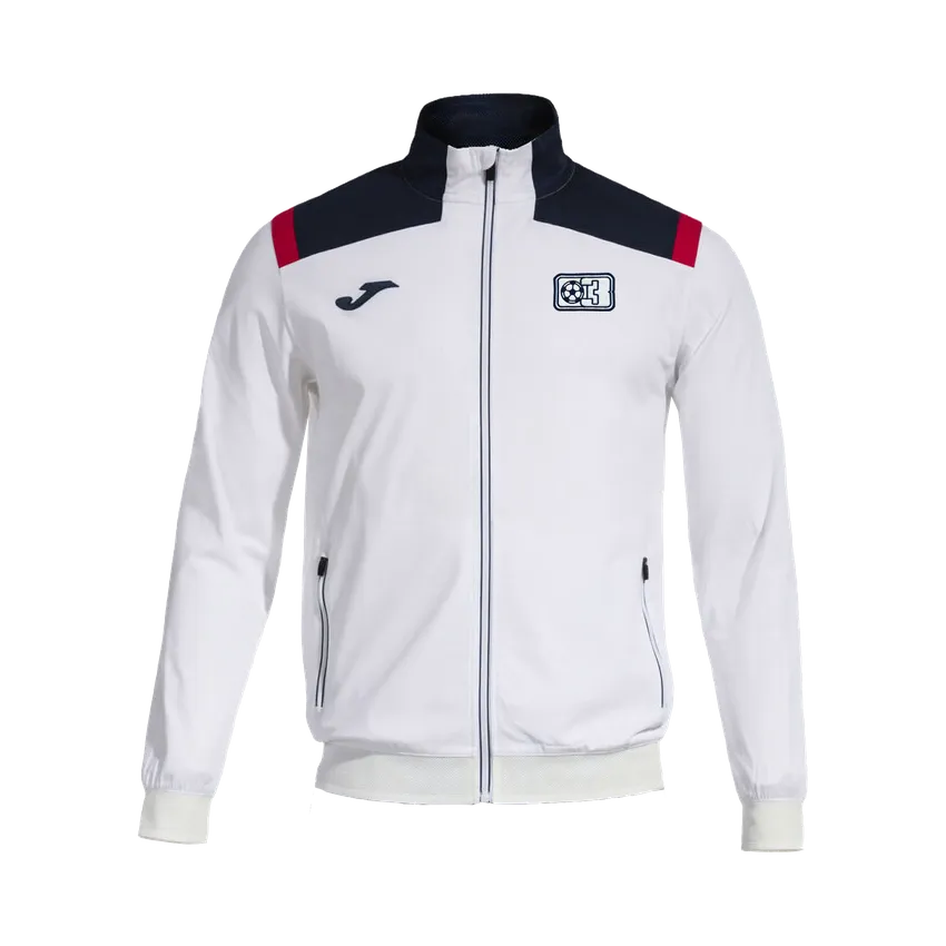 Trainingsjacke Toledo in weiß, mit dem Logo 