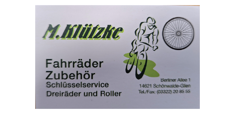 Unterstützerclub - M. Klützke Fahrradhandel Inh. Mike Klützke
