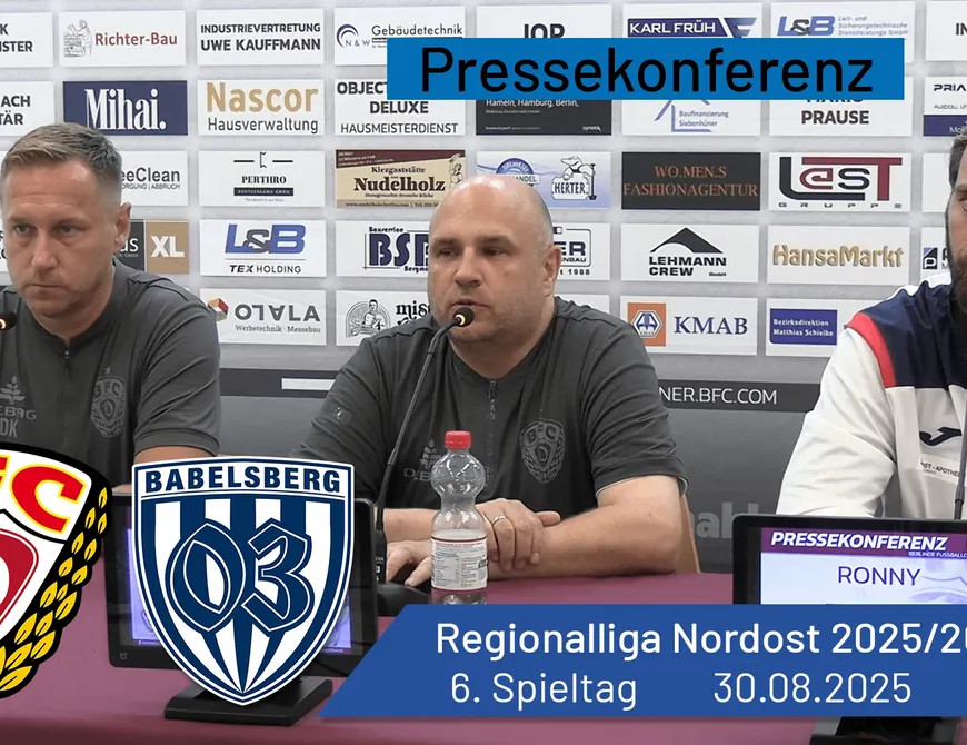 Pressekonferenz: BFC Dynamo vs. Babelsberg 03 | #nulldreitv