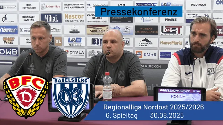 Pressekonferenz: BFC Dynamo vs. Babelsberg 03 | #nulldreitv