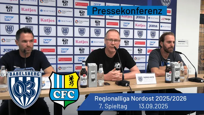 Pressekonferenz: Babelsberg 03 vs. Chemnitzer FC