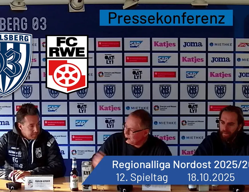 Pressekonferenz: Babelsberg 03 vs. Rot-Weiß Erfurt