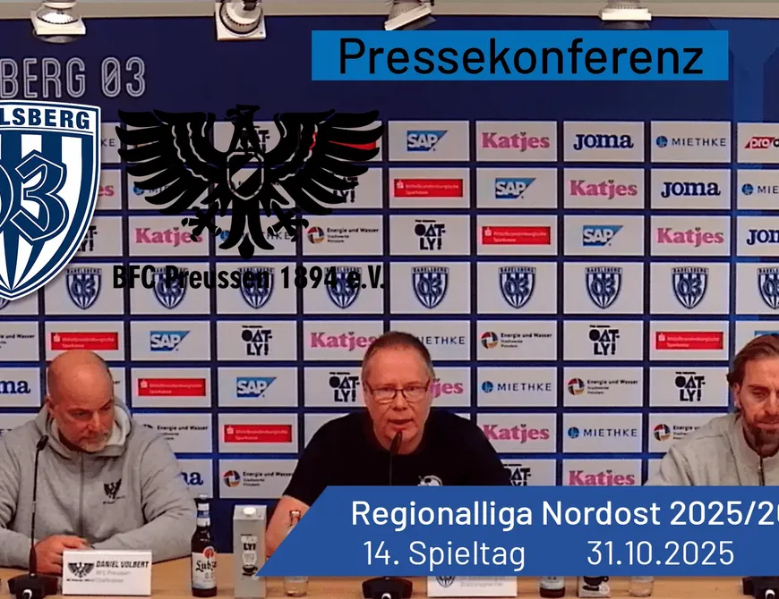 Pressekonferenz: Babelsberg 03 vs. BFC Preussen 