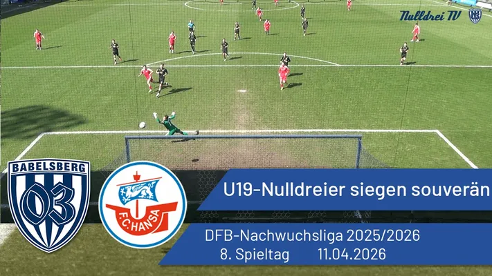 U19-Nulldreier siegen souverän