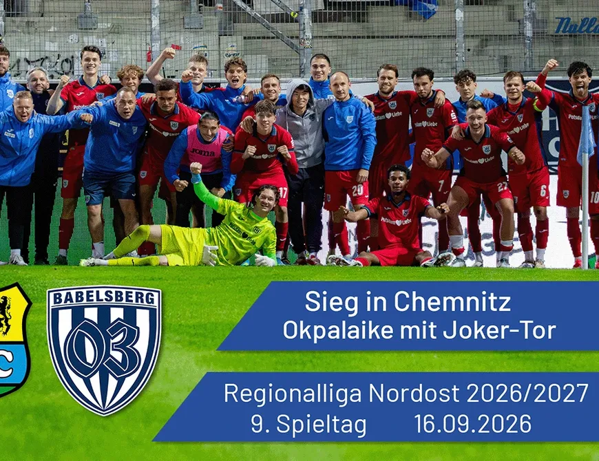 Sieg in Chemnitz - Okpalaike mit Joker-Tor