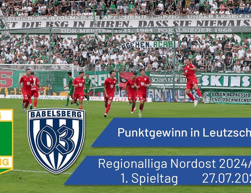 Zum Saisonstart Punktgewinn in Leutzsch | Chemie Leipzig vs. Babelsberg 03 | #nulldreitv | 2024/25