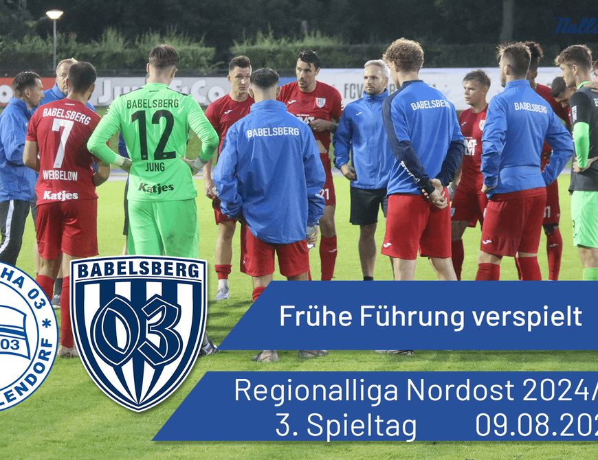 Frühe Führung verspielt | Hertha 03 Zehlendorf vs. Babelsberg 03 | #nulldreitv | Saison 2024/25