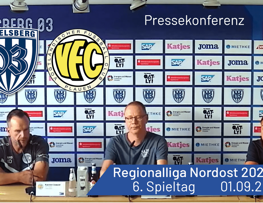 Pressekonferenz: Babelsberg 03 vs. VFC Plauen | #nulldreitv | Saison 2024/25