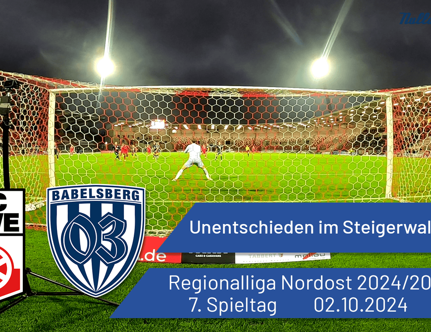 Unentschieden im Steigerwaldstadion | Rot-Weiß Erfurt vs. Babelsberg 03 | #nulldreitv | Saison 2024/25