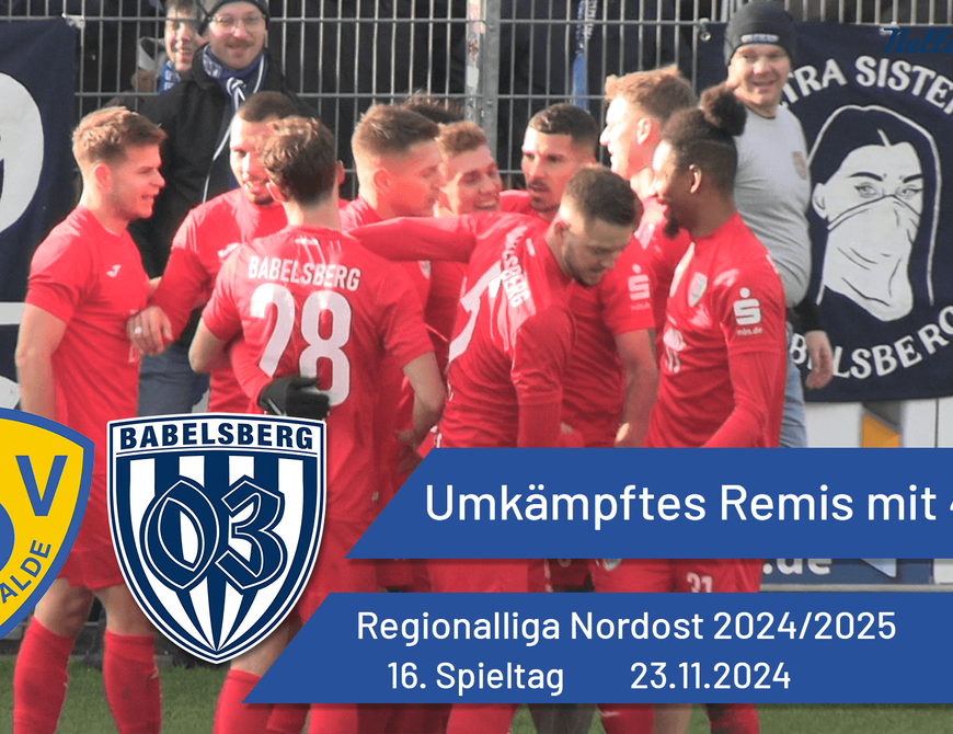 Umkämpftes Remis mit 4 Toren | Babelsberg 03 vs. FSV Luckenwalde | #nulldreitv | Saison 2024/25