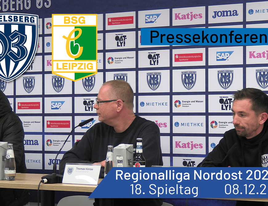 Pressekonferenz: Babelsberg 03 vs. Chemie Leipzig | #nulldreitv | Saison 2024/25