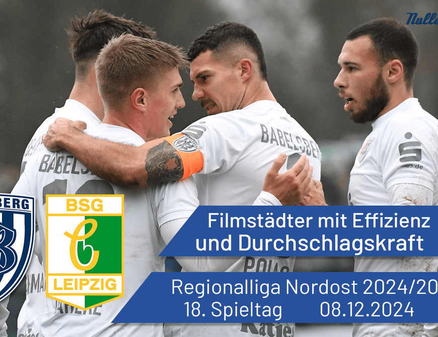 Filmstädter mit Effizienz und Durchschlagskraft | #nulldreitv | Babelsberg 03 vs. Chemie Leipzig | Saison 2024/25
