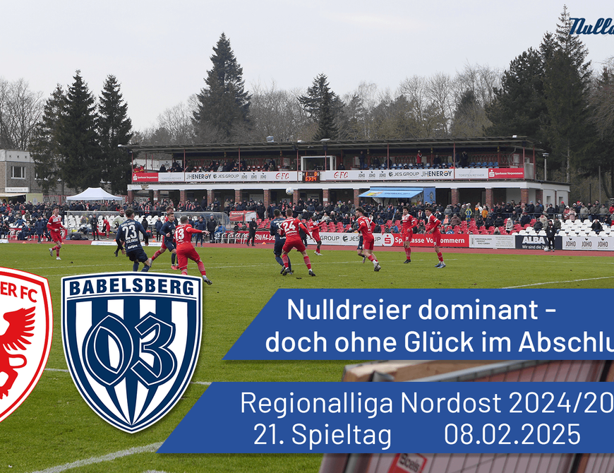 Nulldreier dominant - doch ohne Glück im Abschluss  | Greifswalder FC vs. Babelsberg 03 | #nulldreitv | Saison 2024/25