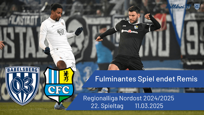 Fulminantes Spiel endet Remis | Babelsberg 03 vs. Chemnitzer FC | #nulldreitv | Saison 2024/25