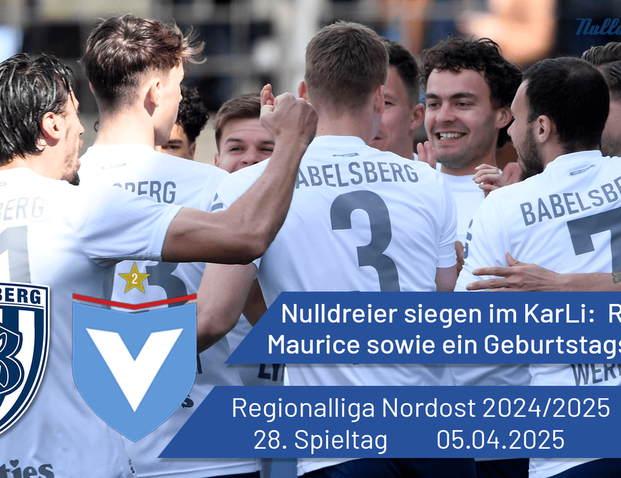 Nulldreier siegen im KarLi | Babelsberg 03 vs. Viktoria Berlin | #nulldreitv | Saison 2024/25