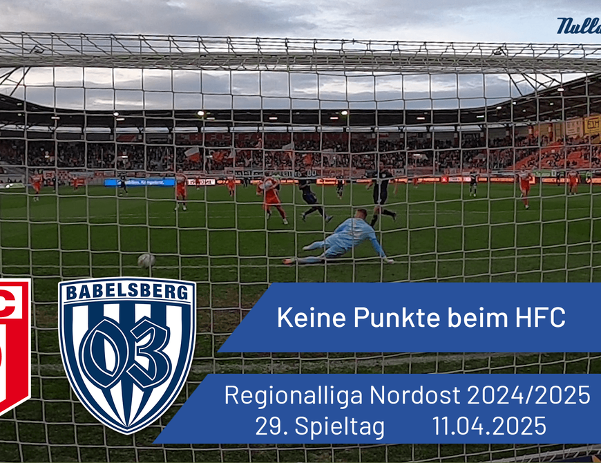 Keine Punkte beim HFC | HFC Chemie vs. Babelsberg 03 | #nulldreitv | Saison 2024/25