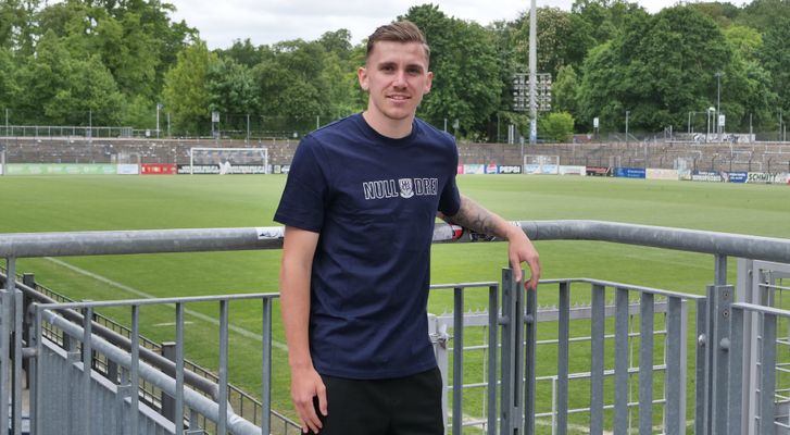 Nulldrei begrüsst Nils Schätzle am Babelsberger Park